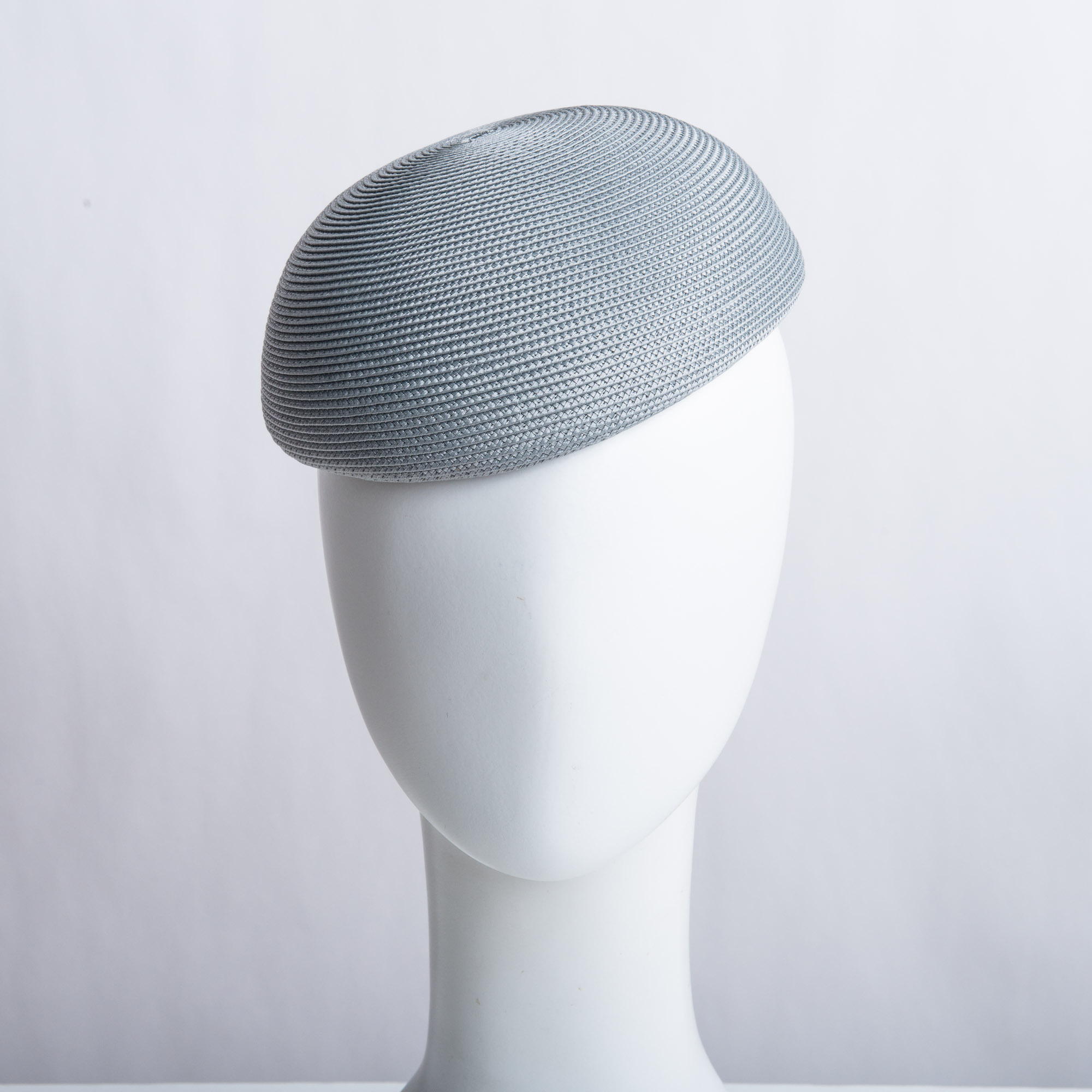 grey pillbox hat