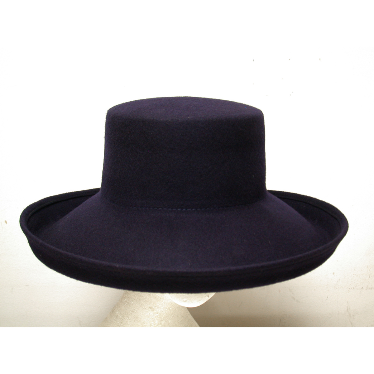 flat felt hat