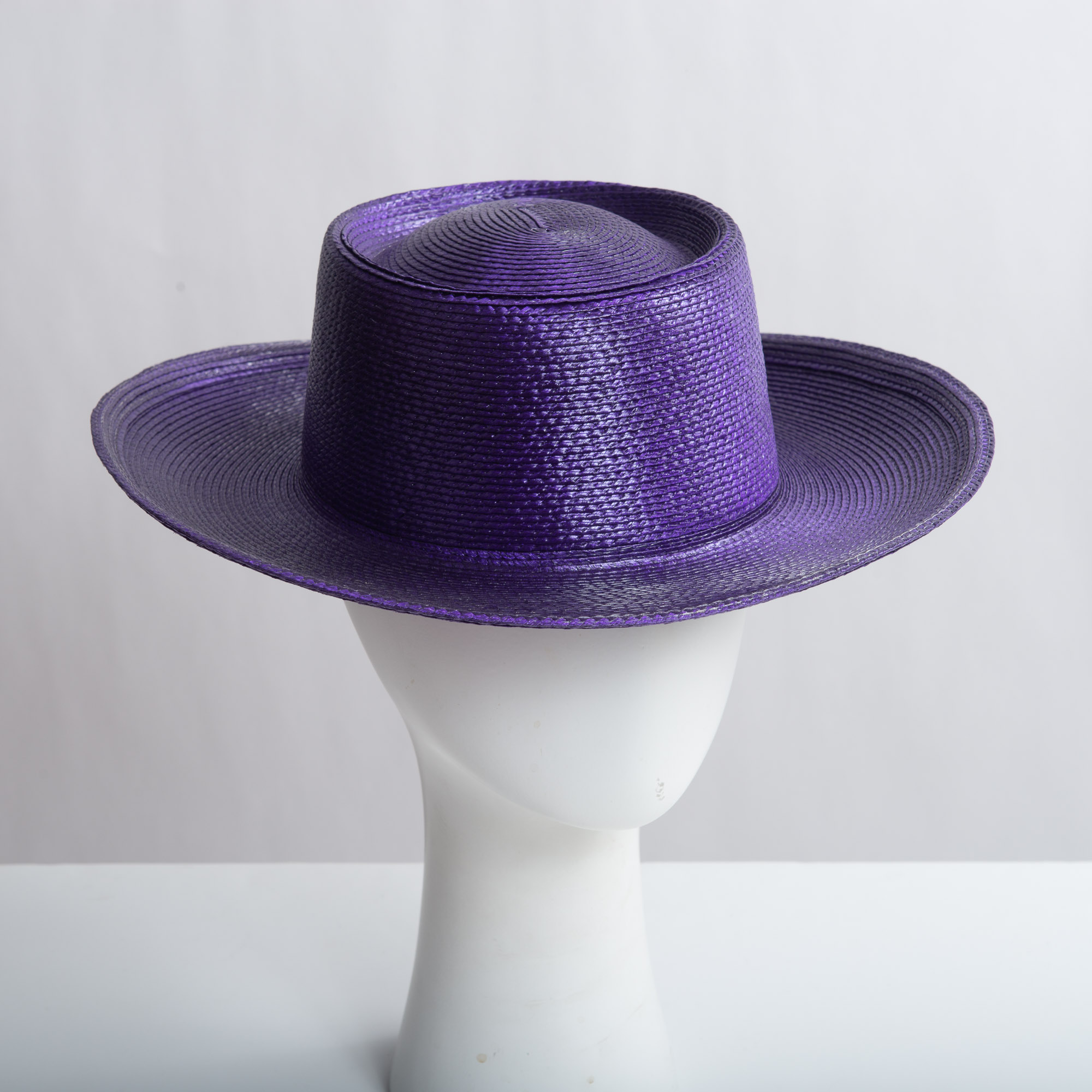 Purple cheap boater hat