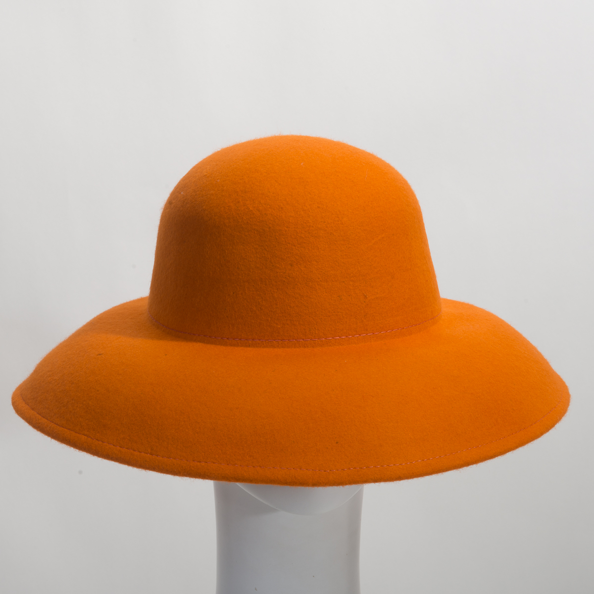 burnt orange felt hat