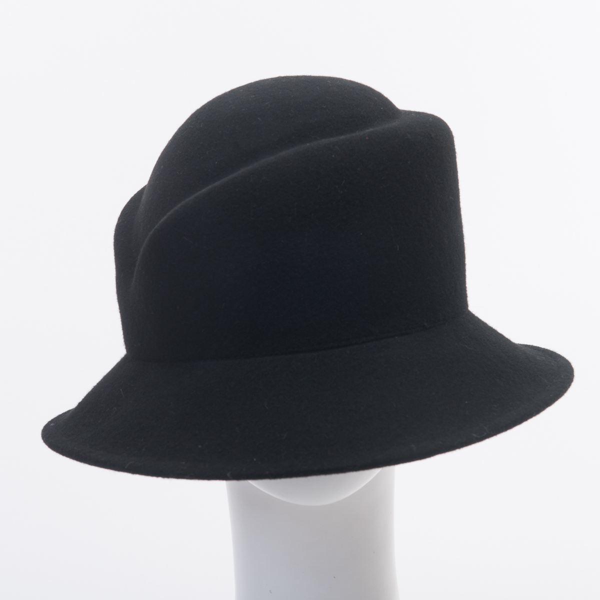 Winter White Wide Brim Fedora Blocked Untrimmed Felt Hat Base