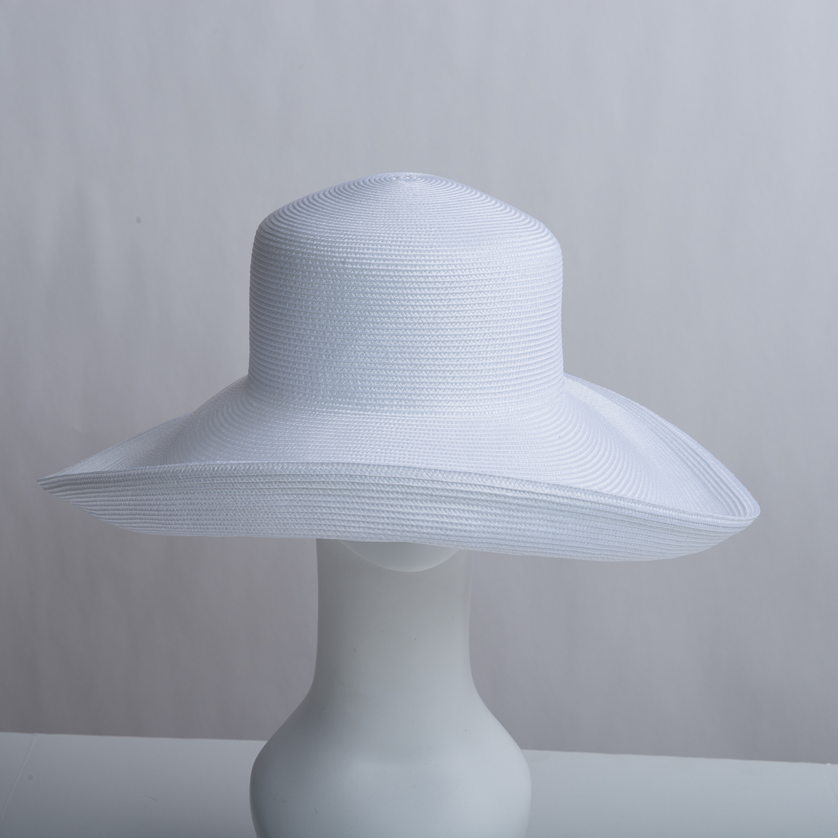 Winter White Wide Brim Fedora Blocked Untrimmed Felt Hat Base