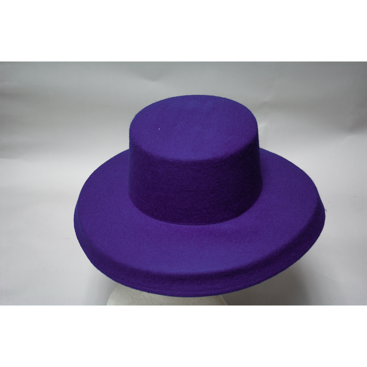 Purple Down Kettle Brim Flat Top Felt 