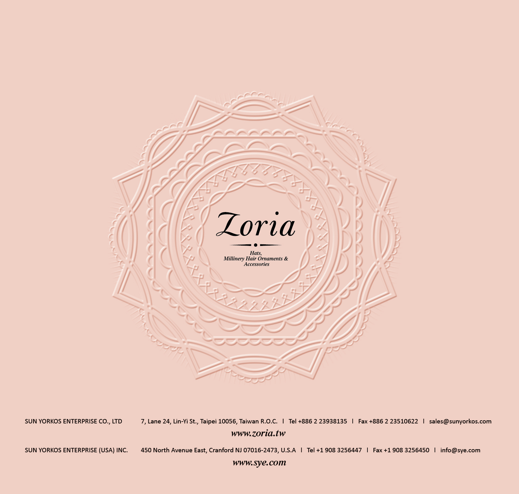 Zoria Branding Brochure :cover back